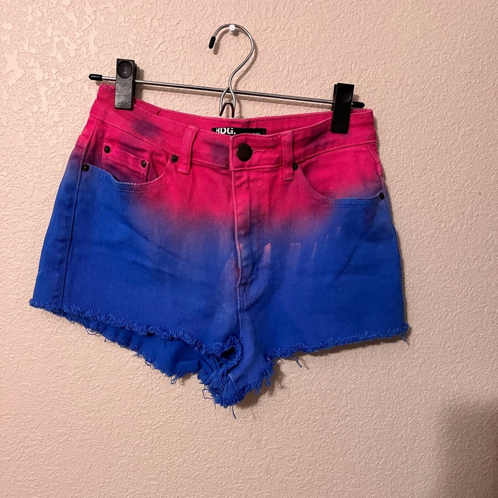 Multi-Colored Jean Shorts